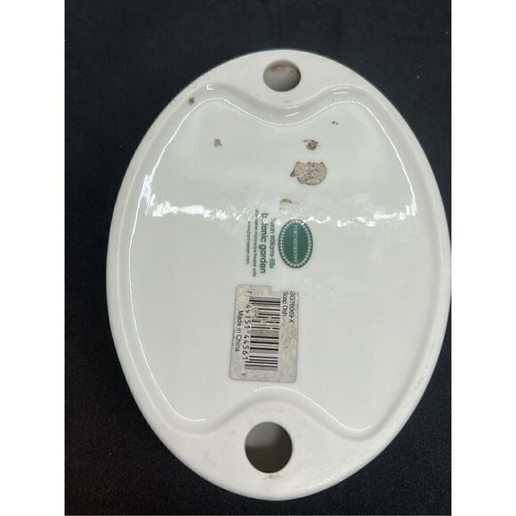 Portmeirion Botanic Garden 'Rhododendron Dragonfly' Oval Soap Dish Croscill Home - Picture 4 of 6